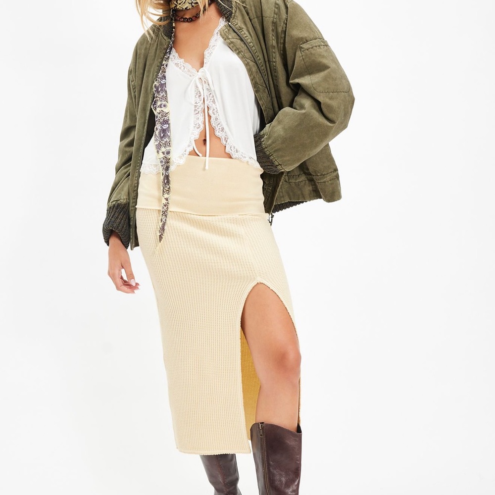 Free People NWT One Pari Midi Skirt - Size Small
